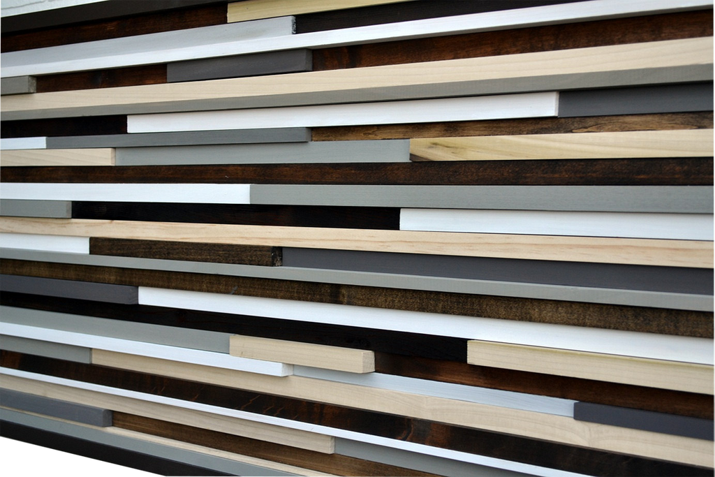 Wood Wall Art - Reclaimed Wood Art Sculpture - 3D Artwork - Modern Textures