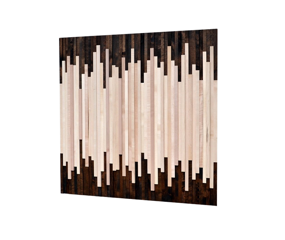 Wood Wall Art - Reclaimed Wood Art Sculpture - Modern Artwork - Minimalistic Design - Modern Textures