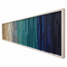 Wall Art - Wood Wall Art -  Wood Sculpture - Modern Reclaimed Wood - 3D Art - Headboard Ocean 72x18 - Modern Textures