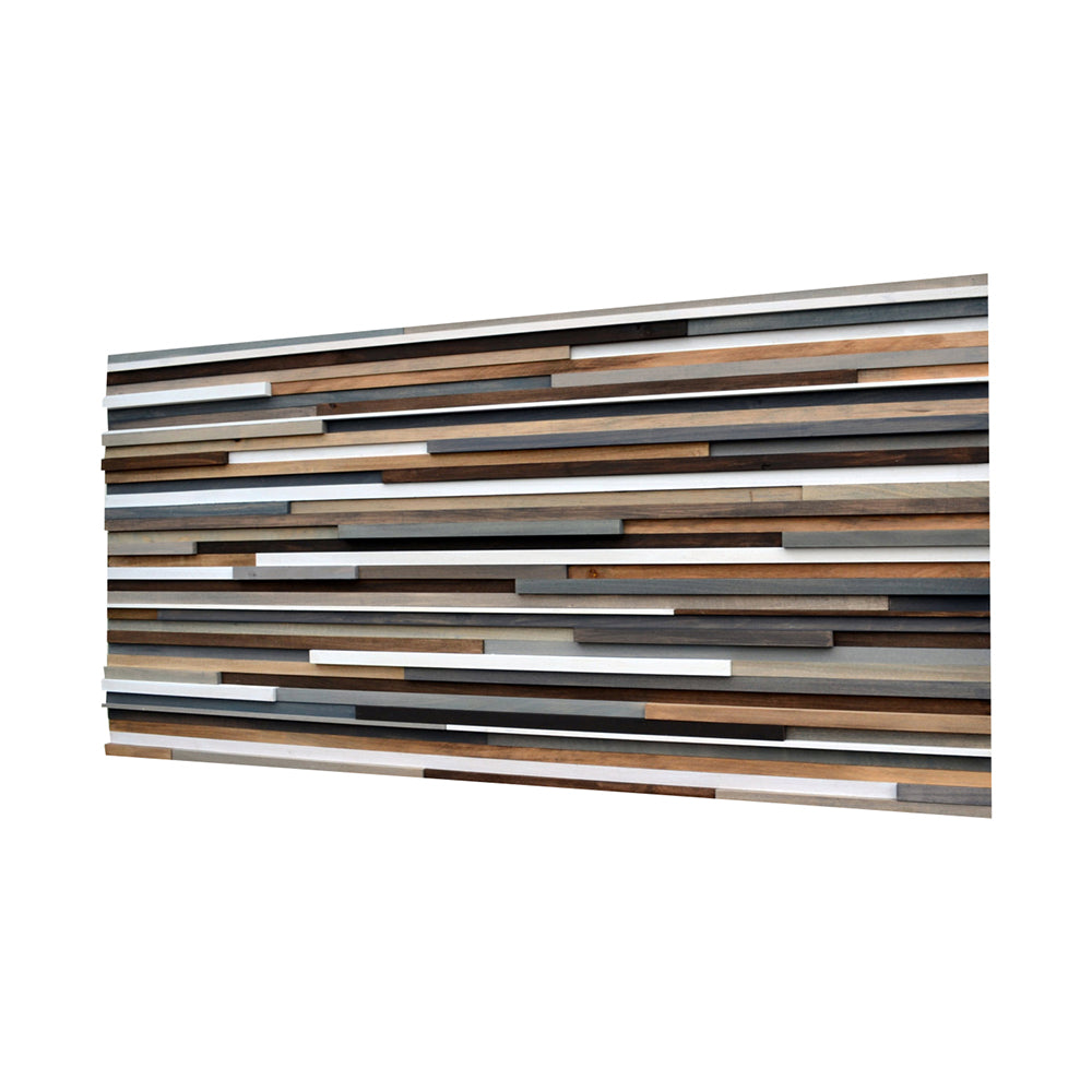 Wood Wall Art - Reclaimed Wood Art - 3D Art - 26x50 - Modern Textures