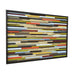 Wood Wall Art - Skinny Rectangles - Reclaimed Wood - Abstract Sculpture 42X30 - Modern Textures