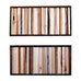 Wood Wall Art/Sculpture Wall Art - 8 x 16 - Framed Set - Modern Textures