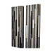 Wood Wall Art - Wood Art - Reclaimed Wood Art - 12x36 Set - Earthy Neutrals - Modern Textures