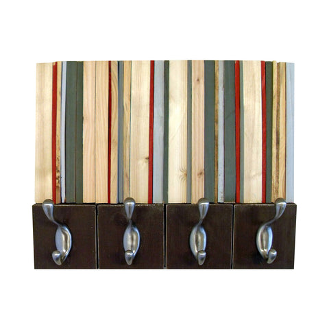 Coat Rack - Reclaimed Wood Coat Hanger - 14x11 - Modern Textures