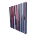 Wood Wall Art - Reclaimed Wood 36x36 in Reds, Whites, Grays Wood Sculpture - Modern Textures